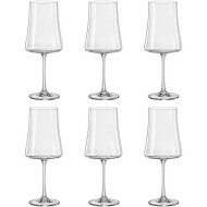 Jogo De 6 Taças 460ml 24cm de Altura Xtra Em Cristal Ecológico Bohemia